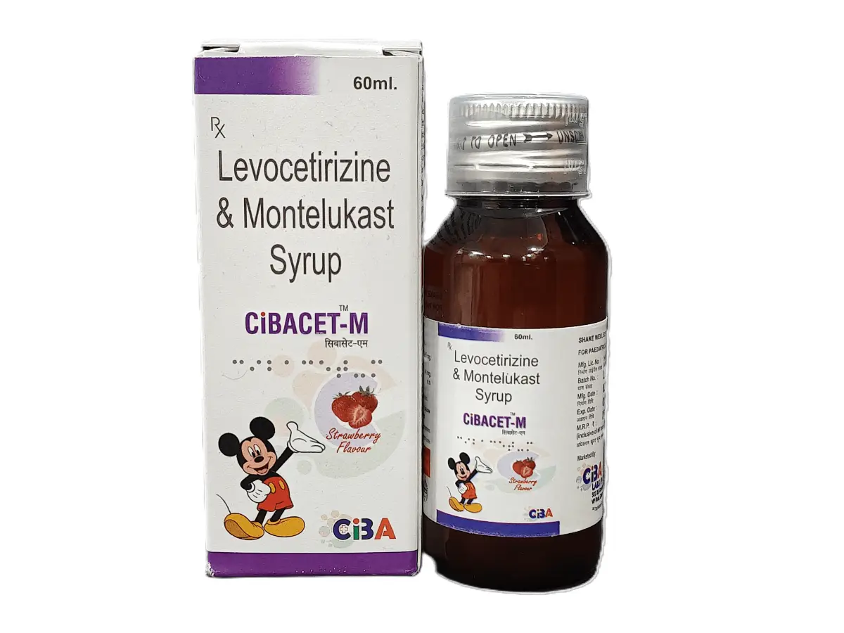 CIBACET-M Syrup Pharma Product